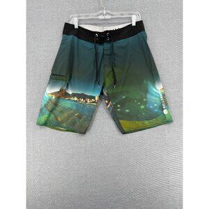 Billabong Rio Pro Board Shorts Island AOP Mens 34 10" Swim Trunks Pocket